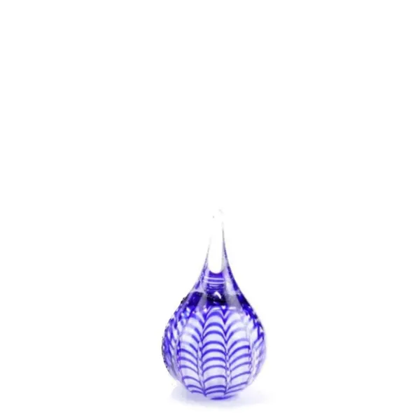 Glazen urn - Memorie Ripple blauw - 0,04 Liter, afbeelding 2
