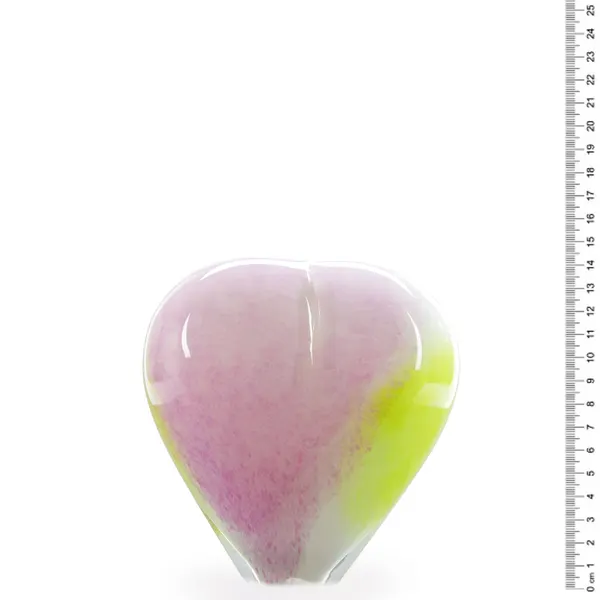 Glazen urn - Memorie Hart pastelkleuren groot - 0,65 Liter, afbeelding 2