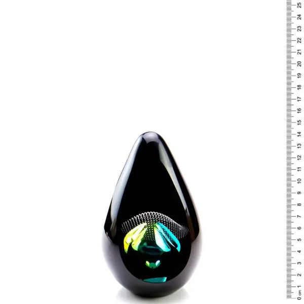 Glazen urn - Premium Pandora geel/groen - 0,07 Liter, afbeelding 2