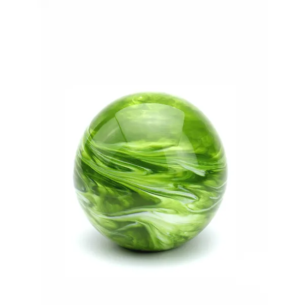 Glazen urn - Elan Marble groen groot - 1,50 Liter
