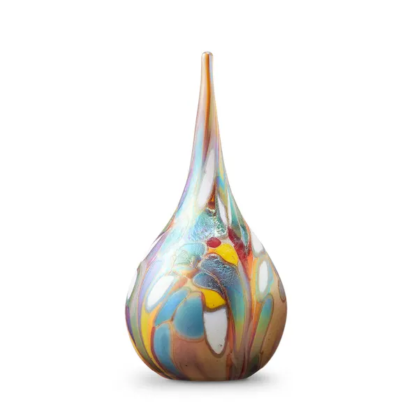 Glazen urn - Elan Flower Field druppel - 0,06 Liter