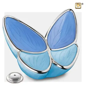 Vlinder urn Blauw sluiting