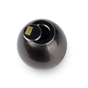 Messing urn - Wings of Hope™ kleine urn wit met gepolijst zilver - 0,04 liter, afbeelding 7