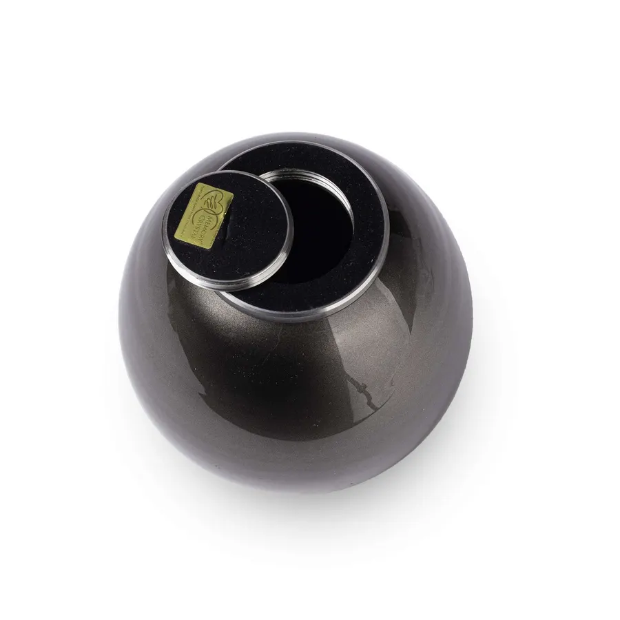 Messing urn - Wings of Hope™ kleine urn wit met gepolijst zilver - 0,04 liter, afbeelding 7