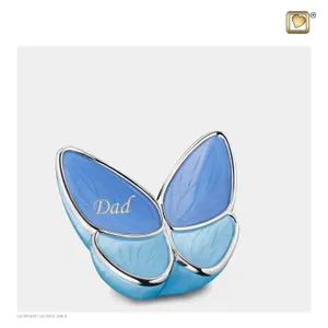 blauwe vlinder urn