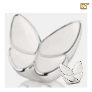 vlinder urn white