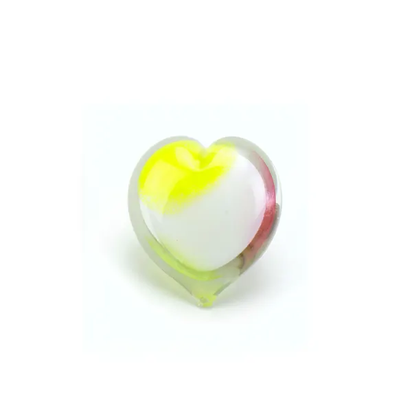 Glazen urn - Memorie Pebble Hart pastelkleuren - 0,02 Liter