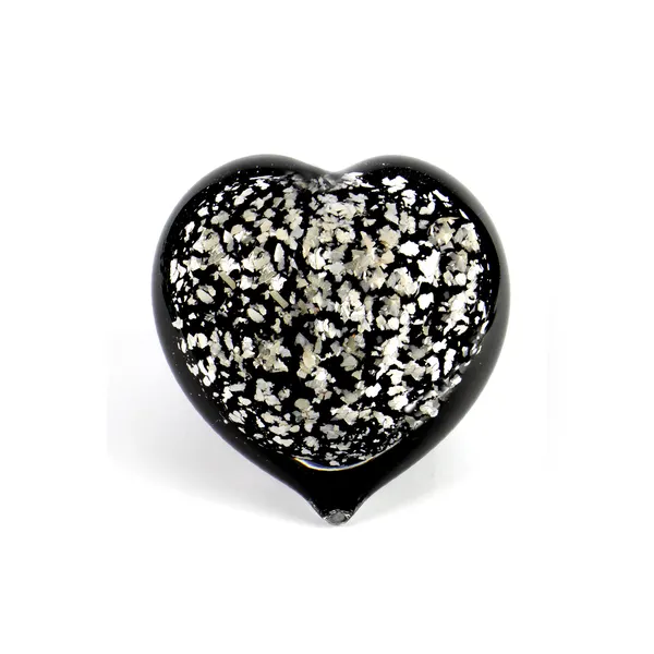 hart urn zwart zilver urn