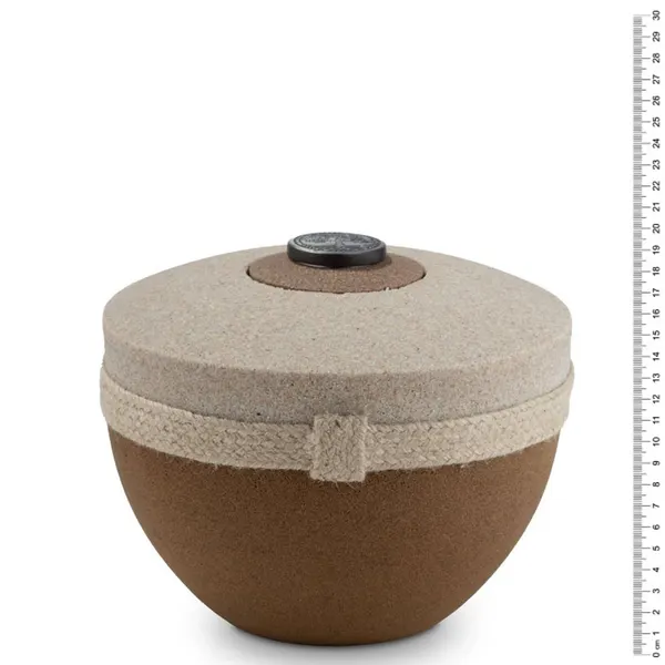 Biologische urn - Romana bruin/grijs - 3,80 Liter, afbeelding 2