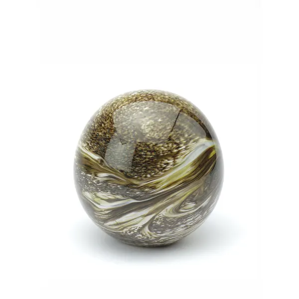 Glazen urn - Elan Marble aarde groot - 1,50 Liter
