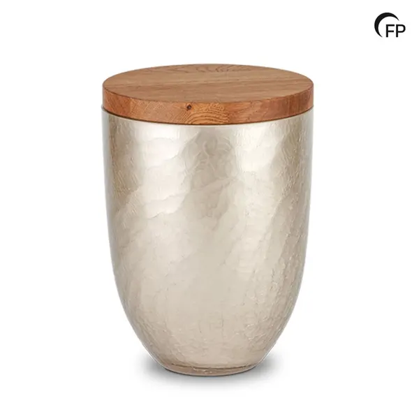 Glazen urn - Oak Crackel bruin - 4,50 Liter