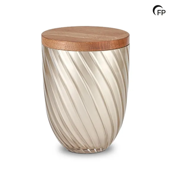 Glazen urn - Oak Serenity bruin - 4,50 Liter