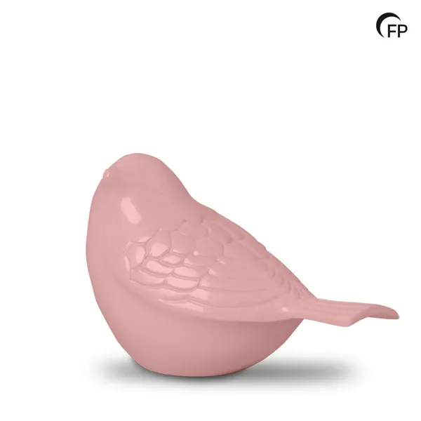 Metalen urn - keepsake Songbird roze - 0,10 Liter