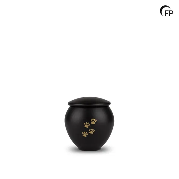 Metalen dierenurn - klein Eternal Black - 0,40 Liter