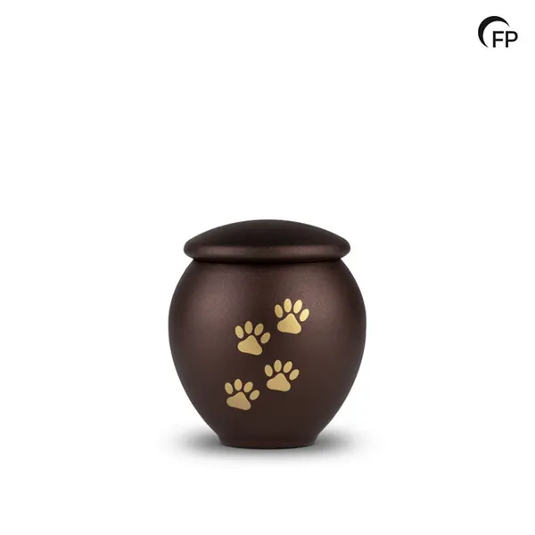 Metalen dierenurn - medium Bronze Memory - 0,70 Liter