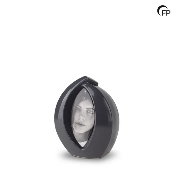 Keramische urn - mini Forever Framed grijs - 0,90 Liter