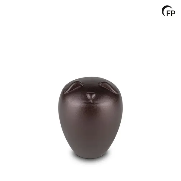 Keramische dierenurn - brons - 0,50 Liter