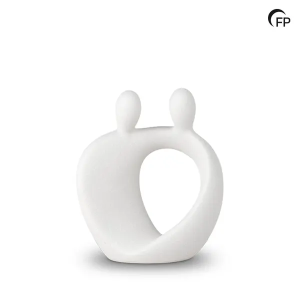 Keramische urn - keepsake Family wit - 0,10 Liter
