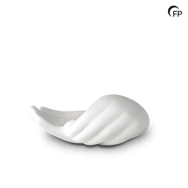 Keramische urn - keepsake Hand wit - 0,10 Liter