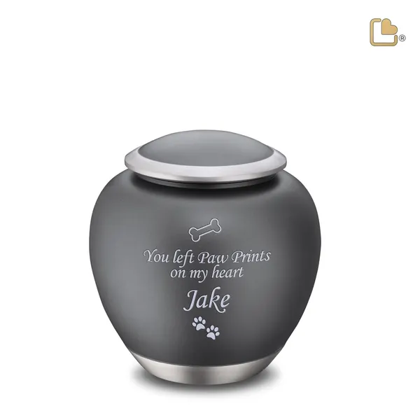 Metalen dierenurn - Shadow French grijs - 1,02 Liter