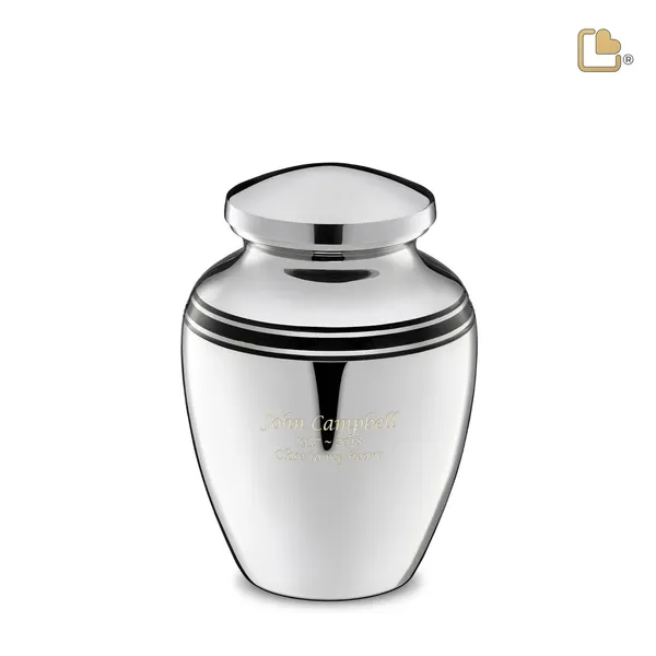 Messing urn - ArtDeco zilver - 2,11 Liter