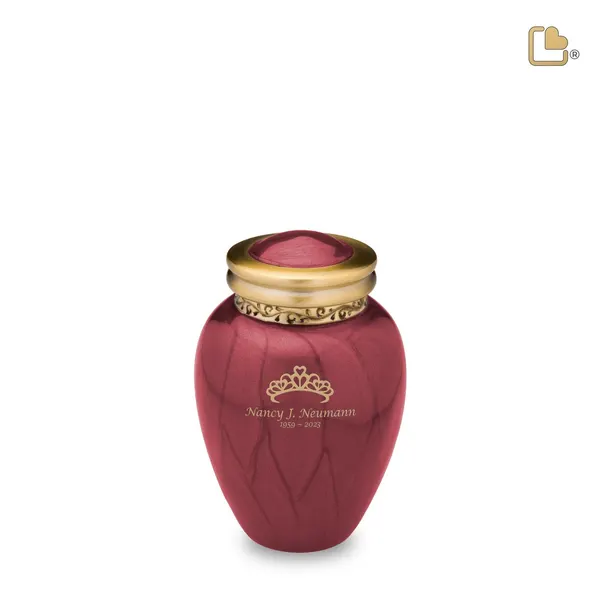 Messing urn - Blessing Crimson goud - 0,07 Liter