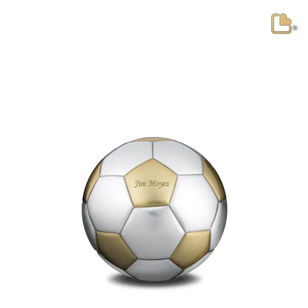 Messing urn - Football goud - 0,07 Liter