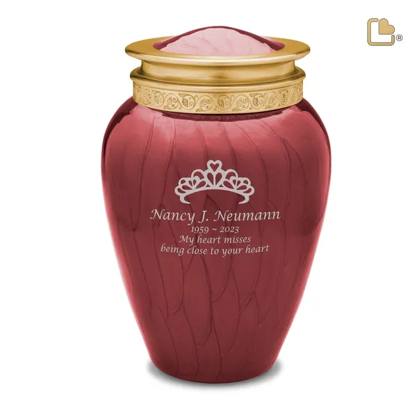 Metalen urn - Blessing Crimson goud - 3,90 Liter