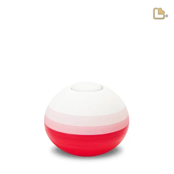 Keramische urn - Scarlet Rond Eco Pigment - 0,31 Liter