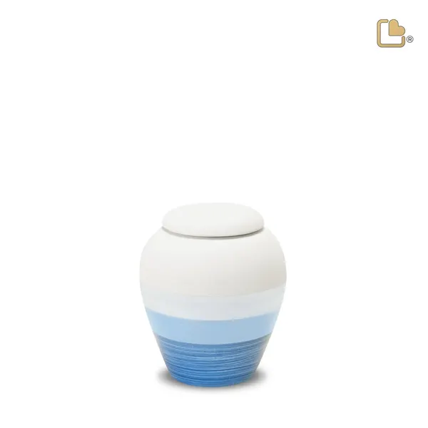 Keramische urn - OceanBlue Eco Pigment - 0,31 Liter