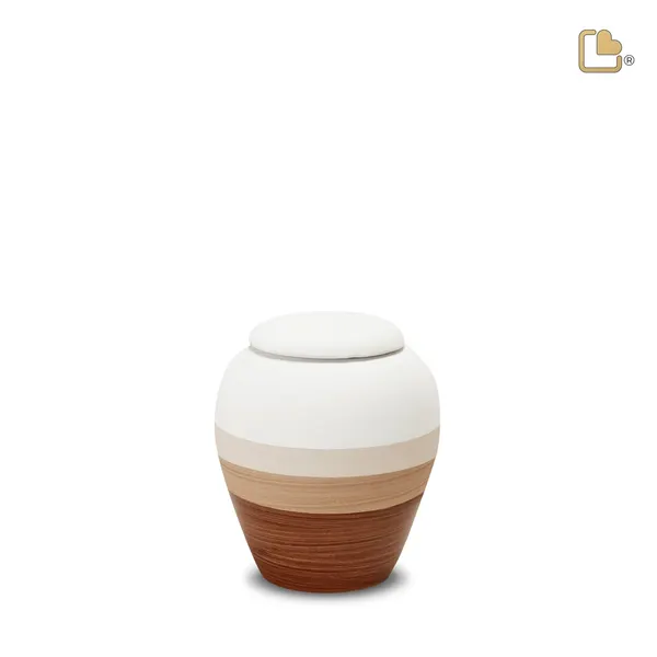 Keramische urn - EarthBrown Eco Pigment - 0,31 Liter