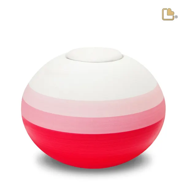 Keramische urn - Scarlet Rond Eco Pigment - 4,21 Liter