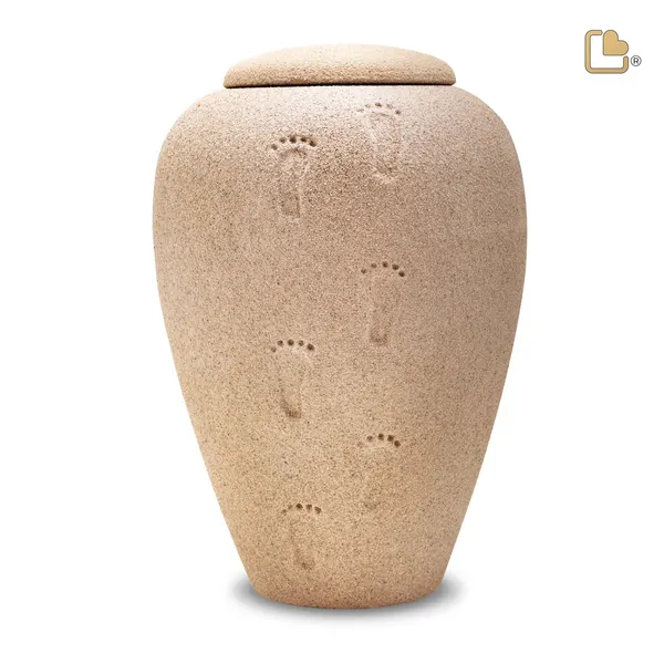 Keramische urn - ShiftingSand Footprints Eco Sand - 4,01 Liter