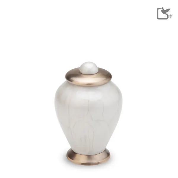 Messing urn - Simplicity wit - 0,07 Liter