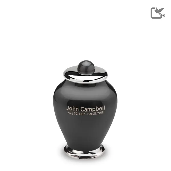 Messing urn - Simplicity antraciet - 0,07 Liter
