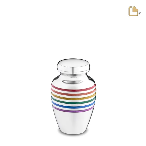 Messing urn - ArtDeco Pride zilver - 0,07 Liter