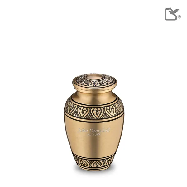 Metalen urn - Klassiek goud - 0,07 Liter