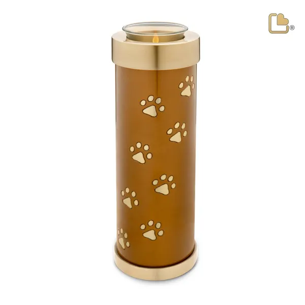 Metalen dierenurn - Tall Tealight brons - 1,11 Liter