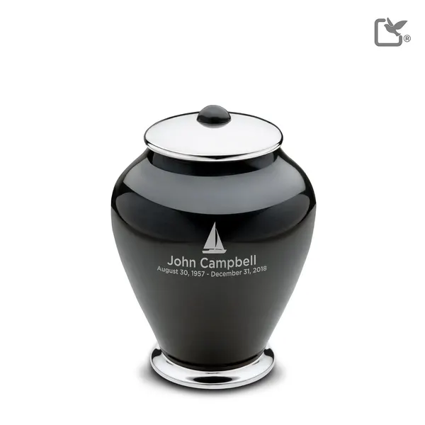 Metalen urn - Simplicity antraciet - 0,80 Liter