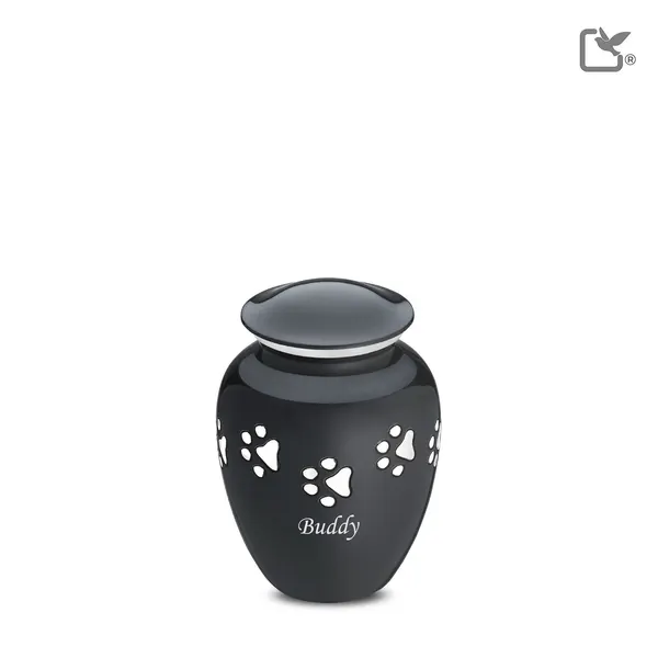 Metalen dierenurn - Klassiek antraciet - 0,90 Liter