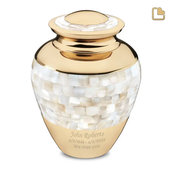 Messing urn - Mother goud - 3,61 Liter