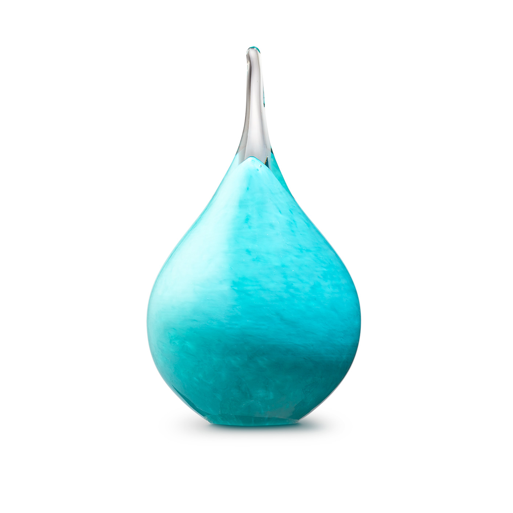 Druppel urn blauw