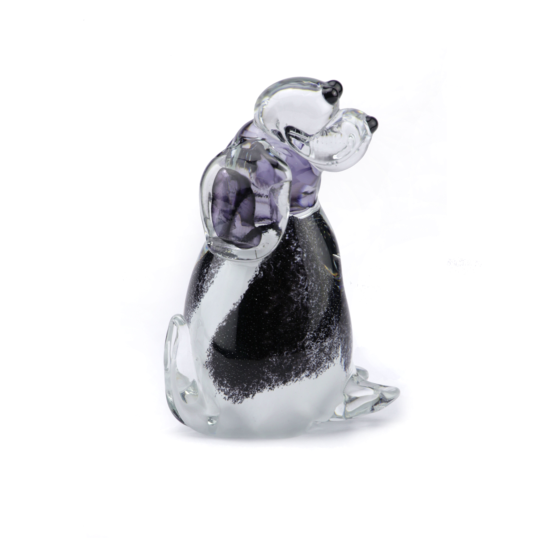 Urn hond zwart wit