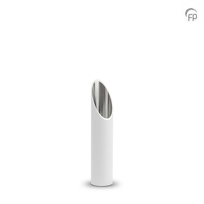Aluminium urn - kaarshouder groot wit - 0,30 Liter Aluminium urn - kaarshouder groot wit - 0,30 Liter