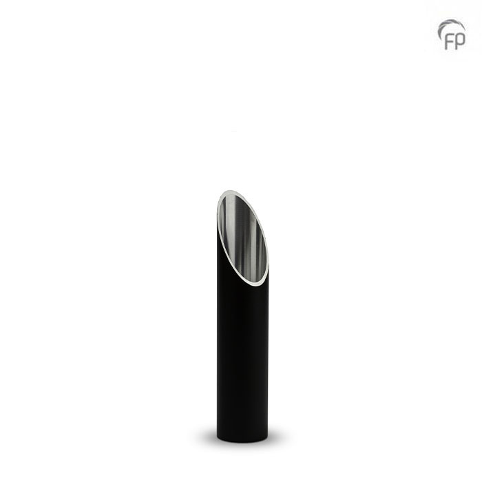 Aluminium urn - kaarshouder groot zwart - 0,30 Liter Aluminium urn - kaarshouder groot zwart - 0,30 Liter