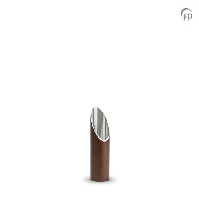 Aluminium urn - kaarshouder medium brons - 0,20 Liter Aluminium urn - kaarshouder medium brons - 0,20 Liter
