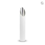 Aluminium urn - tuinornament groot wit - 3,90 Liter