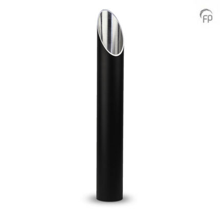 Aluminium urn - tuinornament groot zwart - 3,90 Liter