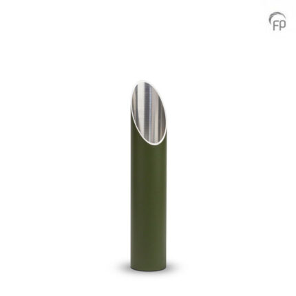 Aluminium urn - tuinornament klein groen - 2,10 Liter