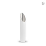 Aluminium urn - tuinornament klein wit - 2,10 Liter